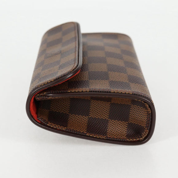 LOUIS VUITTON Damier Ebene Pochette Florentine Waist Bag N51856 LV Auth 131472V