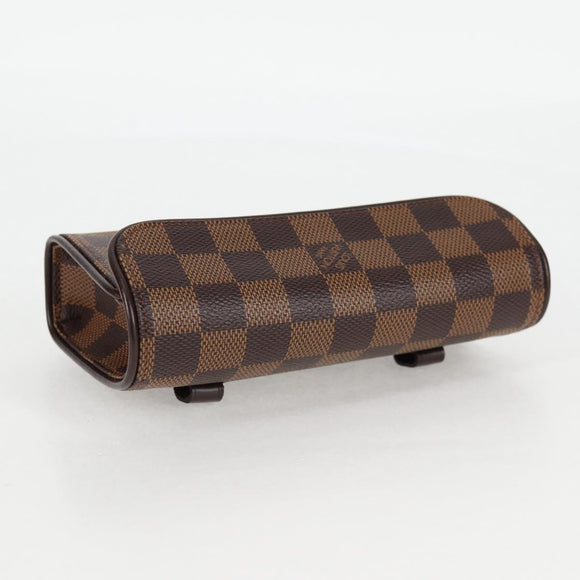 LOUIS VUITTON Damier Ebene Pochette Florentine Waist Bag N51856 LV Auth 131472V