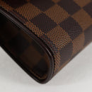 LOUIS VUITTON Damier Ebene Pochette Florentine Waist Bag N51856 LV Auth 131472V-7