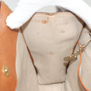 CELINE Macadam Canvas Shoulder Bag PVC Leather Brown Gold Auth 131477-10