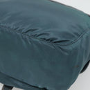 PRADA Shoulder Bag Nylon Green Gold Auth 131481-17