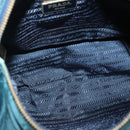 PRADA Shoulder Bag Nylon Green Gold Auth 131481-10