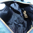 PRADA Shoulder Bag Nylon Green Gold Auth 131481-23