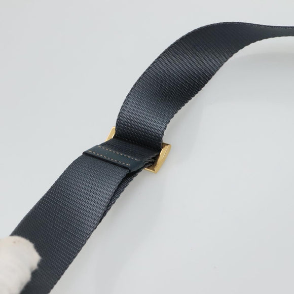 PRADA Shoulder Bag Nylon Green Gold Auth 131481