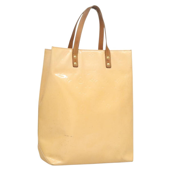 LOUIS VUITTON Vernis Reade MM Hand Bag Marshmallow Pink M91304 LV Auth 131484