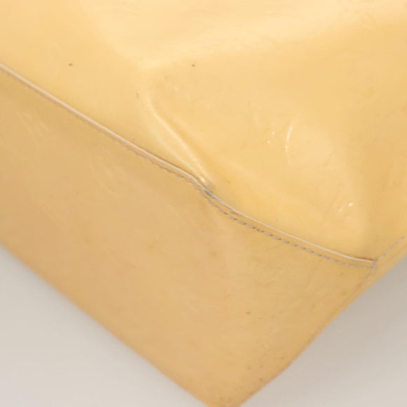 LOUIS VUITTON Vernis Reade MM Hand Bag Marshmallow Pink M91304 LV Auth 131484