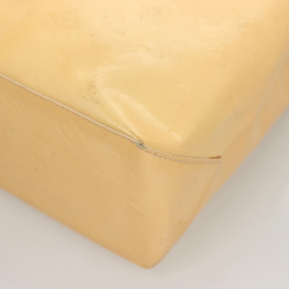 LOUIS VUITTON Vernis Reade MM Hand Bag Marshmallow Pink M91304 LV Auth 131484