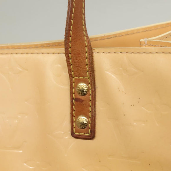 LOUIS VUITTON Vernis Reade MM Hand Bag Marshmallow Pink M91304 LV Auth 131484