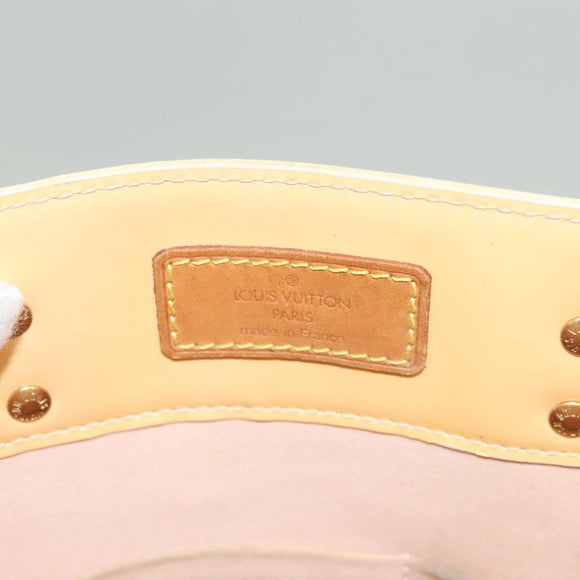 LOUIS VUITTON Vernis Reade MM Hand Bag Marshmallow Pink M91304 LV Auth 131484