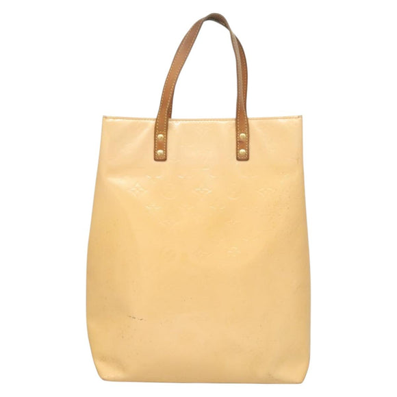 LOUIS VUITTON Vernis Reade MM Hand Bag Marshmallow Pink M91304 LV Auth 131484