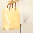 LOUIS VUITTON Vernis Reade MM Hand Bag Marshmallow Pink M91304 LV Auth 131484-21