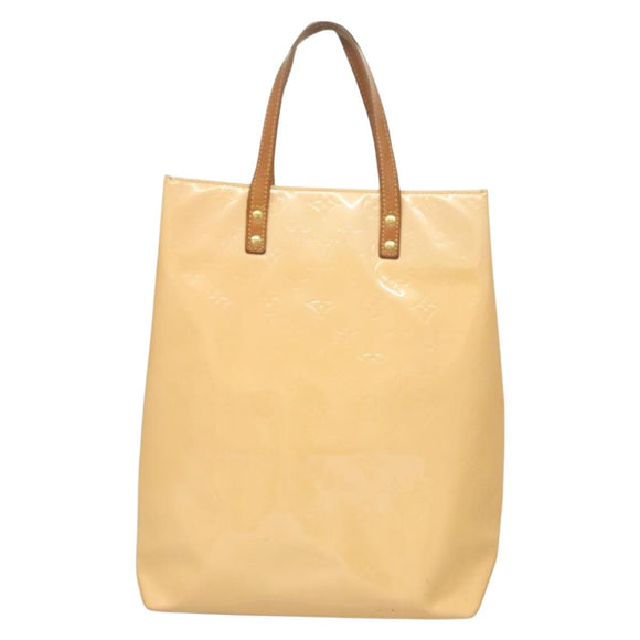 LOUIS VUITTON Vernis Reade MM Hand Bag Marshmallow Pink M91304 LV Auth 131484