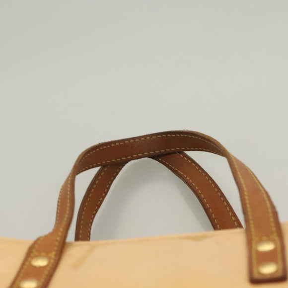 LOUIS VUITTON Vernis Reade MM Hand Bag Marshmallow Pink M91304 LV Auth 131484