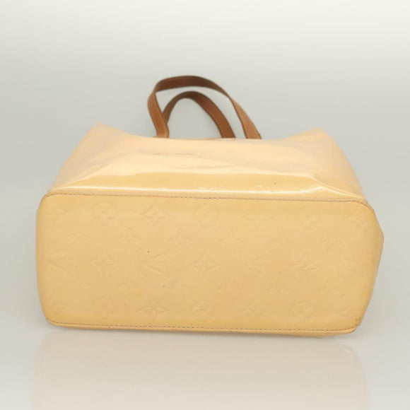 LOUIS VUITTON Vernis Reade MM Hand Bag Marshmallow Pink M91304 LV Auth 131484