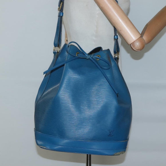 LOUIS VUITTON Epi Noe Shoulder Bag Toledo Blue M44005 LV Auth 131485