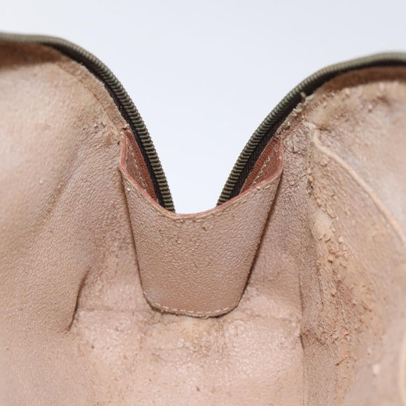 LOUIS VUITTON Monogram Trousse Demi Ronde Cosmetic Pouch M47520 LV Auth 131491