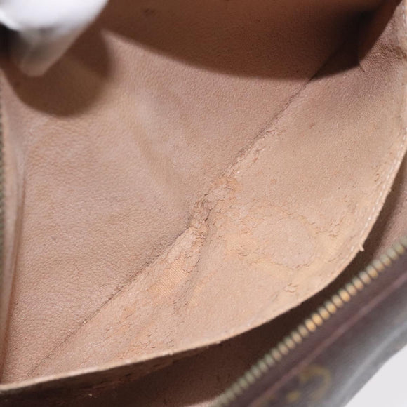 LOUIS VUITTON Monogram Trousse Demi Ronde Cosmetic Pouch M47520 LV Auth 131491