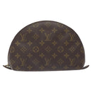 LOUIS VUITTON Monogram Trousse Demi Ronde Cosmetic Pouch M47520 LV Auth 131491-13