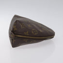 LOUIS VUITTON Monogram Trousse Demi Ronde Cosmetic Pouch M47520 LV Auth 131491-3