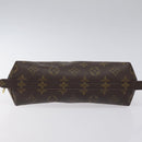 LOUIS VUITTON Monogram Trousse Demi Ronde Cosmetic Pouch M47520 LV Auth 131491-6
