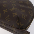 LOUIS VUITTON Monogram Trousse Demi Ronde Cosmetic Pouch M47520 LV Auth 131491-7