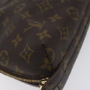 LOUIS VUITTON Monogram Trousse Demi Ronde Cosmetic Pouch M47520 LV Auth 131491-14