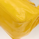 LOUIS VUITTON Cruise line Sac Bicolor Hand Bag Enamel Yellow M92547 Auth 131494-17