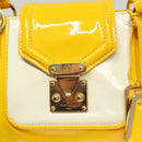 LOUIS VUITTON Cruise line Sac Bicolor Hand Bag Enamel Yellow M92547 Auth 131494-18