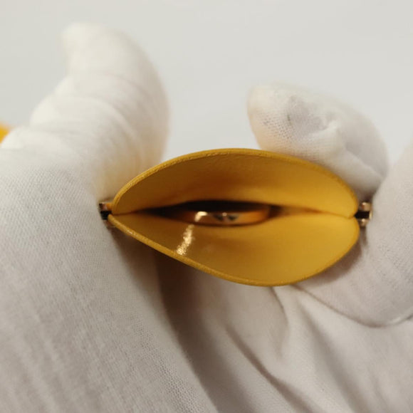 LOUIS VUITTON Cruise line Sac Bicolor Hand Bag Enamel Yellow M92547 Auth 131494