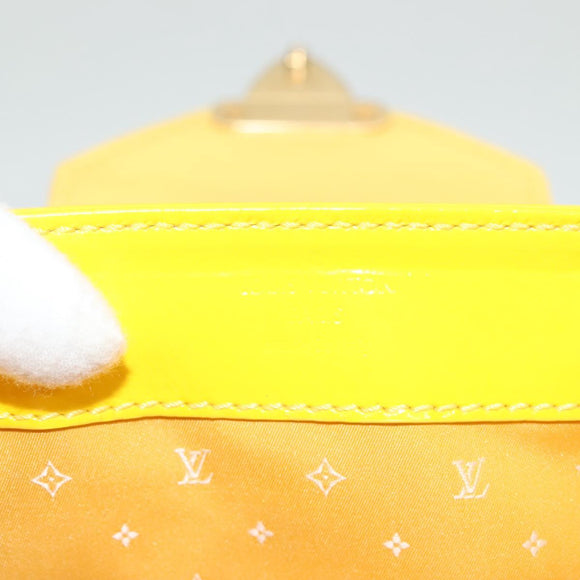 LOUIS VUITTON Cruise line Sac Bicolor Hand Bag Enamel Yellow M92547 Auth 131494