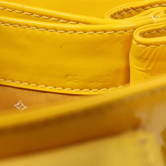 LOUIS VUITTON Cruise line Sac Bicolor Hand Bag Enamel Yellow M92547 Auth 131494