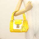 LOUIS VUITTON Cruise line Sac Bicolor Hand Bag Enamel Yellow M92547 Auth 131494-28