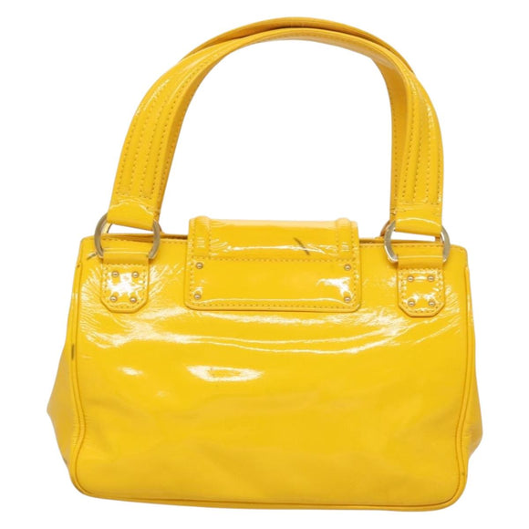 LOUIS VUITTON Cruise line Sac Bicolor Hand Bag Enamel Yellow M92547 Auth 131494
