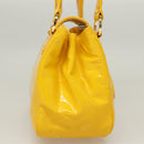 LOUIS VUITTON Cruise line Sac Bicolor Hand Bag Enamel Yellow M92547 Auth 131494-4