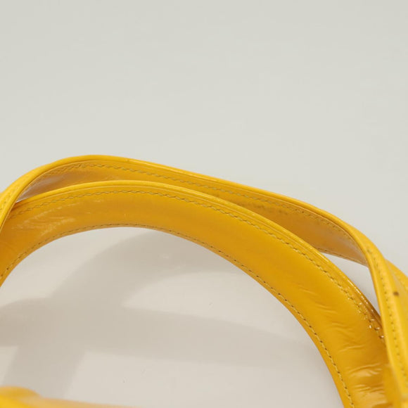 LOUIS VUITTON Cruise line Sac Bicolor Hand Bag Enamel Yellow M92547 Auth 131494