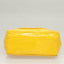 LOUIS VUITTON Cruise line Sac Bicolor Hand Bag Enamel Yellow M92547 Auth 131494-5