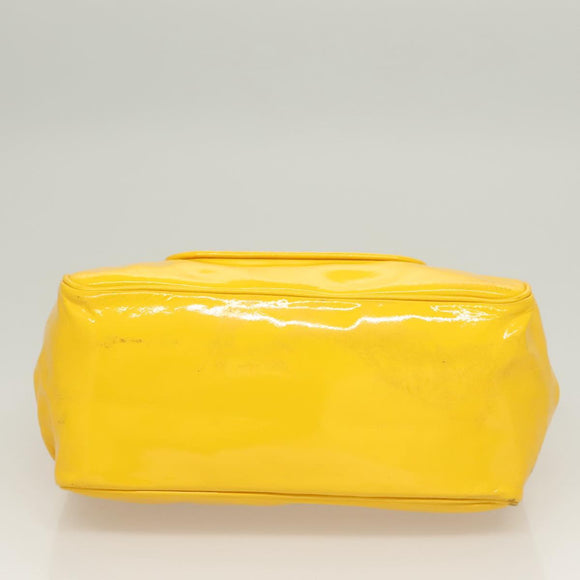 LOUIS VUITTON Cruise line Sac Bicolor Hand Bag Enamel Yellow M92547 Auth 131494