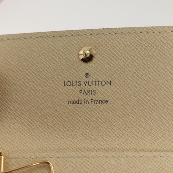 LOUIS VUITTON Damier Azur Multi Cles 4 Key Case N60020 LV Auth 131504