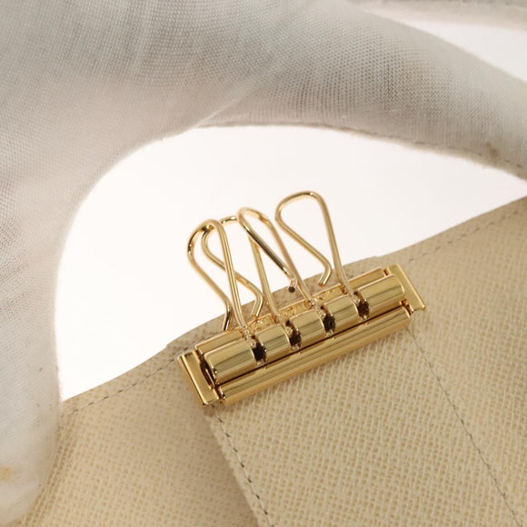 LOUIS VUITTON Damier Azur Multi Cles 4 Key Case N60020 LV Auth 131504