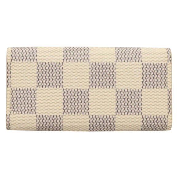 LOUIS VUITTON Damier Azur Multi Cles 4 Key Case N60020 LV Auth 131504
