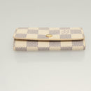 LOUIS VUITTON Damier Azur Multi Cles 4 Key Case N60020 LV Auth 131504-6