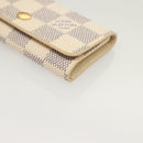 LOUIS VUITTON Damier Azur Multi Cles 4 Key Case N60020 LV Auth 131504-14