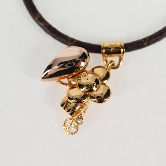 LOUIS VUITTON Monogram Bras Le Vivienne Amour Bracelet Gold M8333Z Auth 131505M