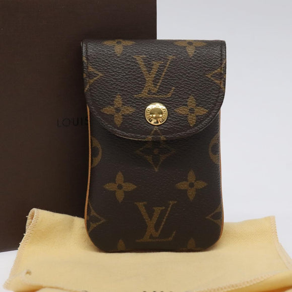 LOUIS VUITTON Monogram EtuiTelephonne MM Cell Phone Case M66546 LV Auth 131507