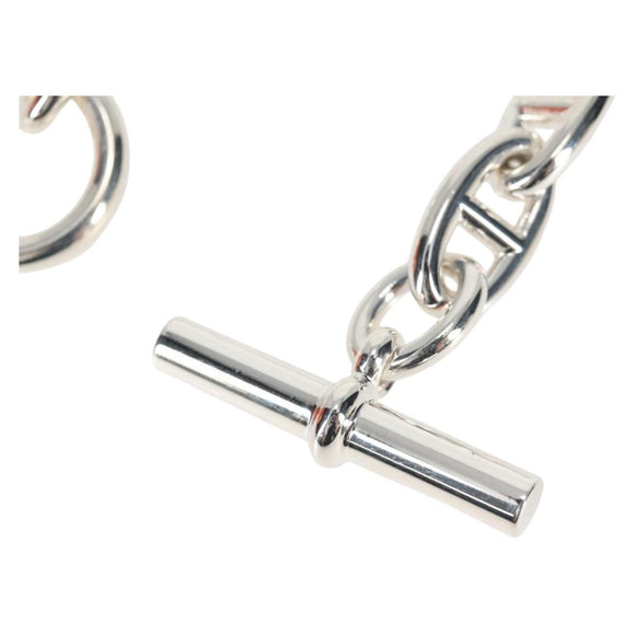 HERMES Chaine d'Ancre GM Bracelet Ag925 15 Links Silver Auth 131509SM