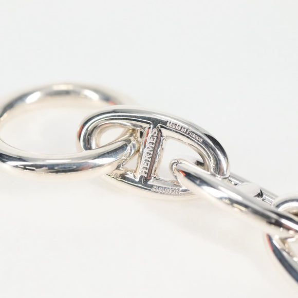 HERMES Chaine d'Ancre GM Bracelet Ag925 15 Links Silver Auth 131509SM