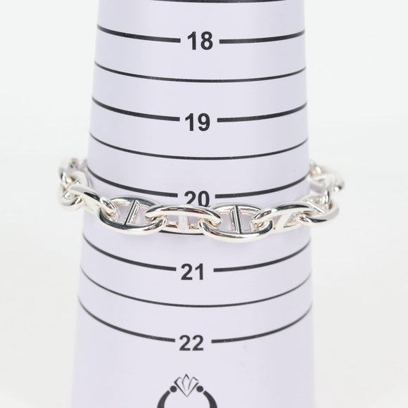 HERMES Chaine d'Ancre GM Bracelet Ag925 15 Links Silver Auth 131509SM