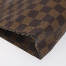 LOUIS VUITTON Damier Ebene Poche Toilette 26 Pouch N47543 LV Auth 131517-16