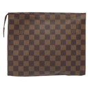 LOUIS VUITTON Damier Ebene Poche Toilette 26 Pouch N47543 LV Auth 131517-2