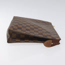 LOUIS VUITTON Damier Ebene Poche Toilette 26 Pouch N47543 LV Auth 131517-3